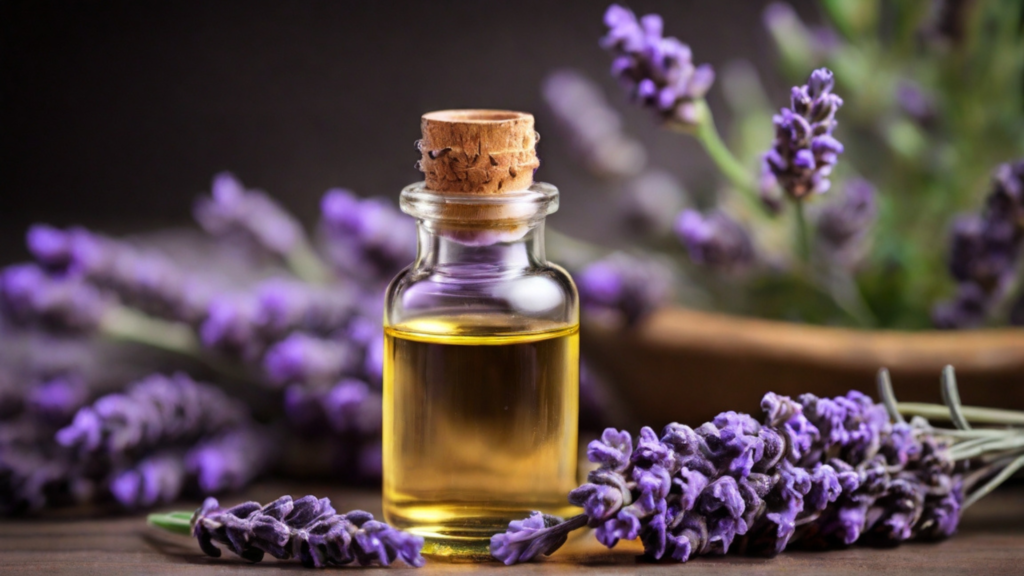 lavender oil and lavender plant